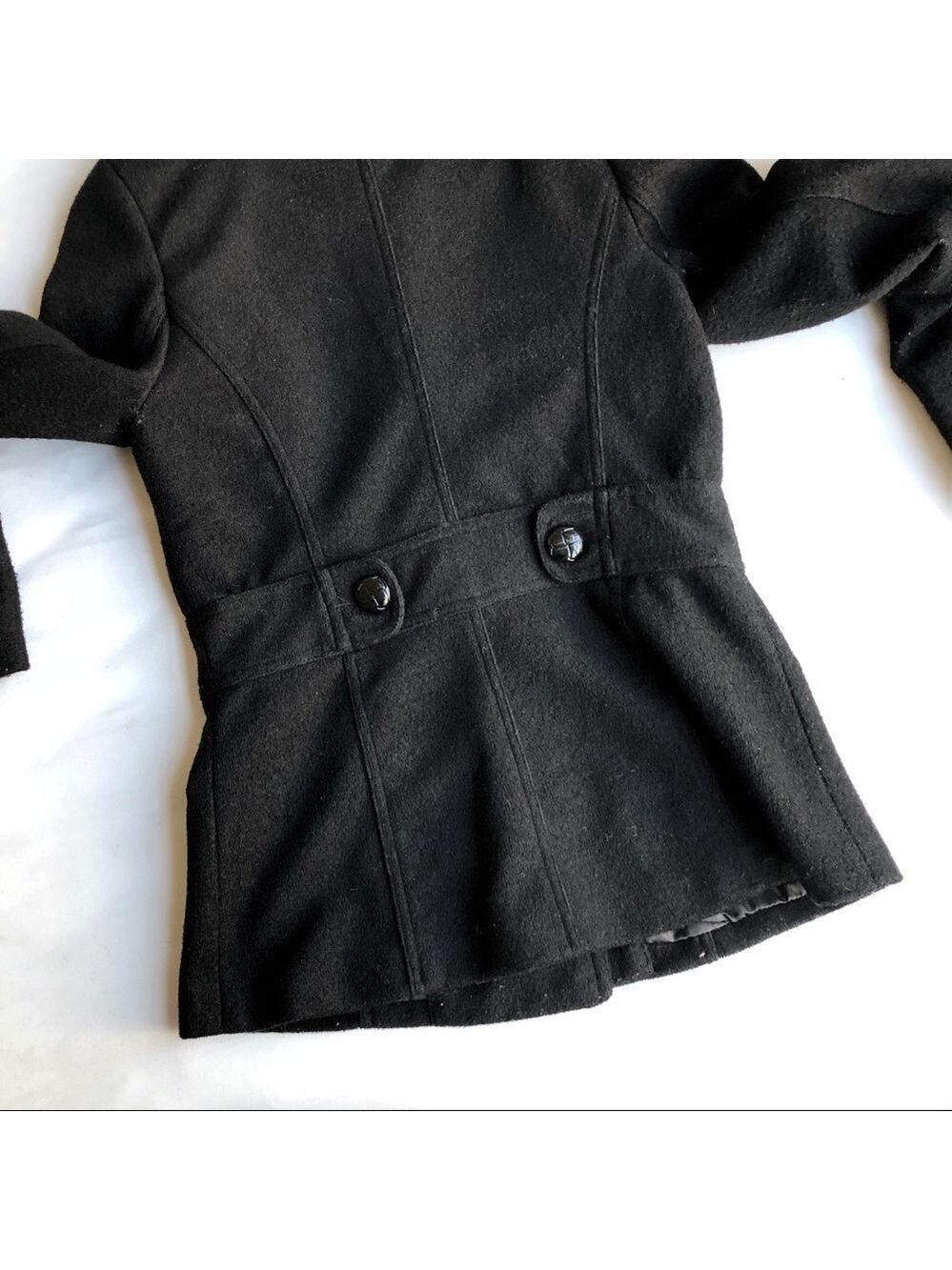 Romeo & Juliet Couture Wool Blend Pea Coat - Picture 5 of 7